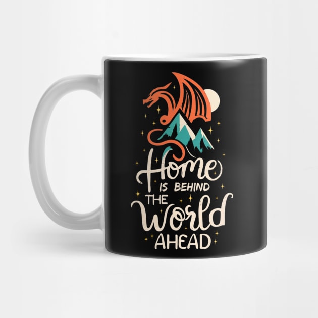 Home is Behind, the Words Ahead - Dragon - Typography - Fantasy by Fenay-Designs